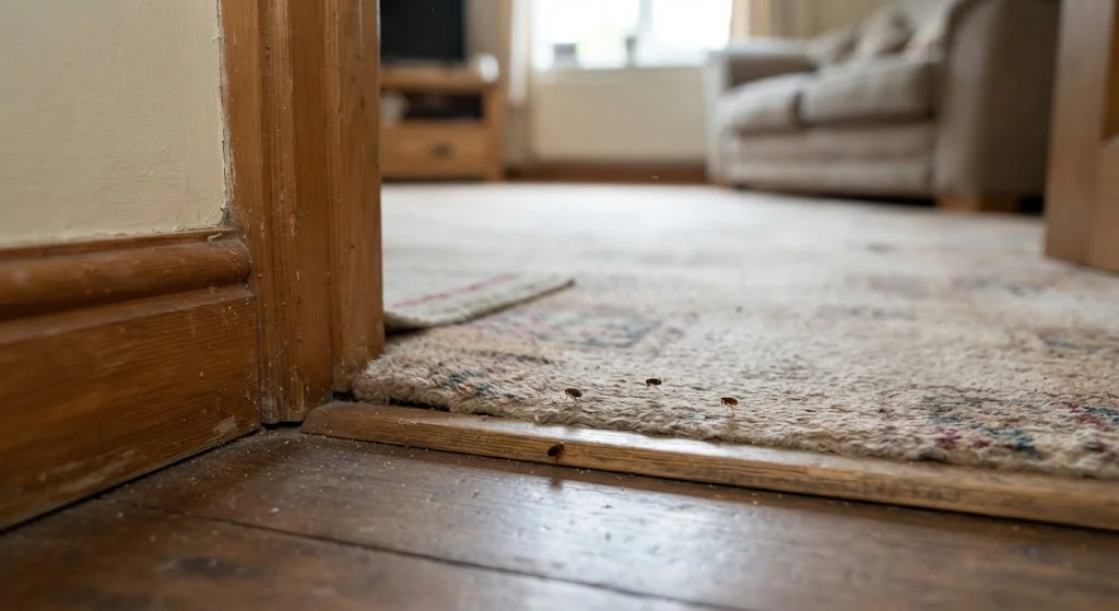 Fleas in a home with no pets